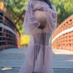 Pink Maternity Dress